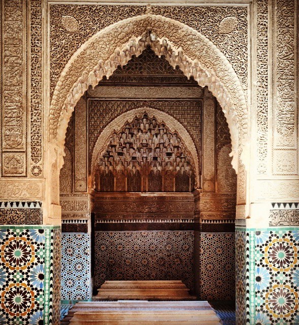 Saadian Tombs in Marrakech Morocco