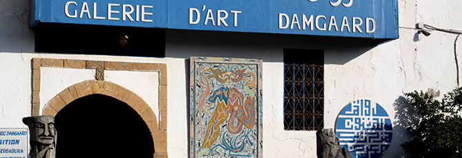 Galerie d Art Damgaard facade Essaouira medina Morocco