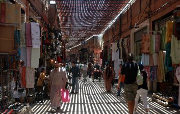 Souk Semmarine in Marrakech Morocco