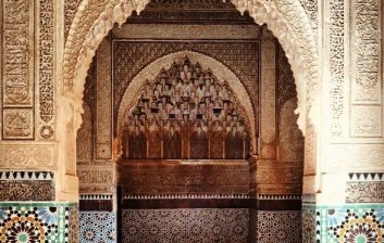 Saadian Tombs in Marrakech Morocco